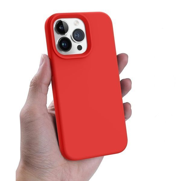 Helmet Case Liquid Silicone iPhone 13 Pro, Red HMT-CLSIP13PRD foto