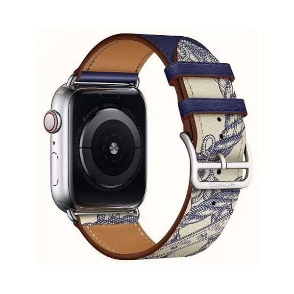 VPG Rhea Series Real Leather iWatch Strap 38/40/41mm Blue VPGRHSERLWSTBL40 foto
