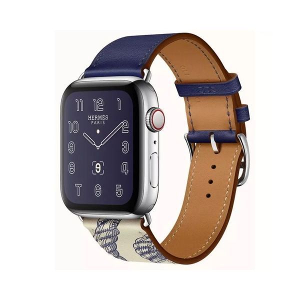 VPG Rhea Series Real Leather iWatch Strap 38/40/41mm Blue VPGRHSERLWSTBL40 foto