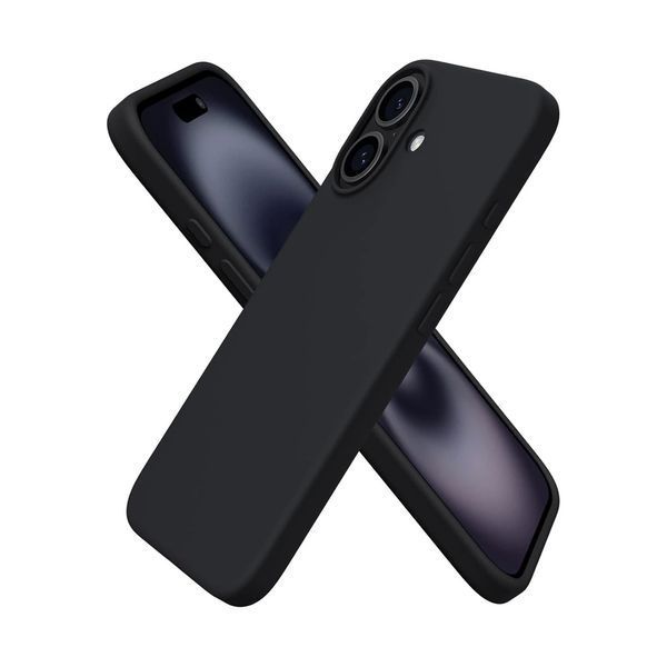 WOO Case Liquid Silicone iPhone 16, Black WOOLSCIP16BL foto