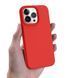 Helmet Case Liquid Silicone iPhone 13 Pro, Red HMT-CLSIP13PRD foto 2