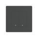 Moes Zigbee Star Ring Smart Push Button Switch 2 Gang (Neutral Optional), Grey ZS-SR-EU2-GY-MS foto 1