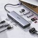 UGREEN HUB 9in1 USB-C to HDMI (4K@60Hz) + VGA+ 3*USB-A 3.0 + Gigabit RJ45 +SD/TF + PD 100W | CM498, Grey 15600 foto 3