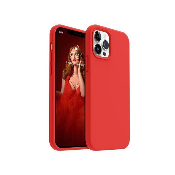 Helmet Case Liquid Silicone iPhone 12 Pro, Red HMT-CLSIP12PRD foto