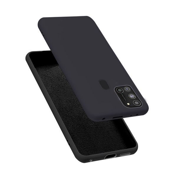 Чехол для шлема Жидкий силикон Samsung A21S, черный HMT-CLISSA21SBK фото