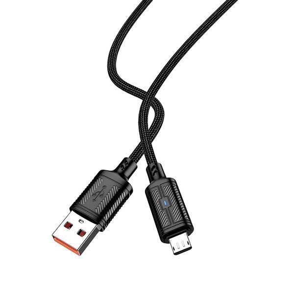 Кабель Jokade USB to Микро-USB 3 А, 1,2 м с интеллектуальным отключением питания JA049, черный JOKTTJA049 фото