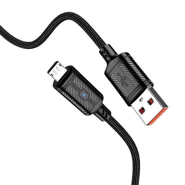 Кабель Jokade USB to Микро-USB 3 А, 1,2 м с интеллектуальным отключением питания JA049, черный JOKTTJA049 фото