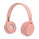 Накладные наушники-шлемы с микрофоном Bluetooth Macaron HiFi, розовые (поврежденная коробка) HMTWHMHPKDMG фото 1