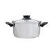 Domotti, Pot With Lima, Lima, 24 см, 6,1 л, нержавеющая сталь, закаленное стекло 60840 фото 2