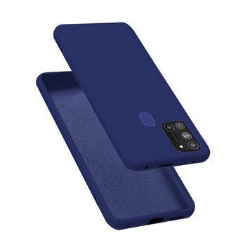 Чехол для шлема Жидкий силикон Samsung A21S, синий HMT-CLISSA21SBL фото
