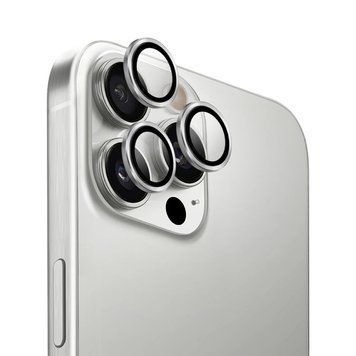 Uniq Optix Aluminium Camera Lens Protector for iPhone 16 Pro/16 Pro Max, Sterling Silver UNIQ-IP6.3P-6.9P(2024)-AS foto