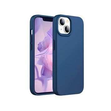 Helmet Case Silicone Soft Touch iPhone 14, синий HMTCLSIP14BL фото