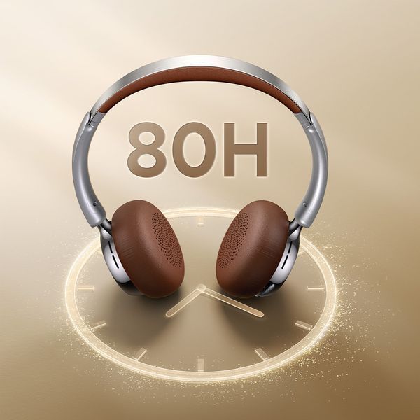 UGREEN Wireless Headphones Studio Plus Hybrid ANC | HP207, Silver-Brown 75629 foto