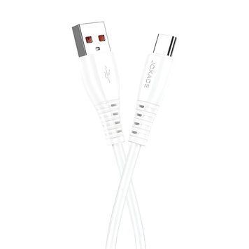 Кабель Jokade USB-A &mdash; Type-C 5A 1M JA043, белый JA043USTYWH фото
