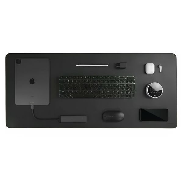 MIIIW Mouse Pad Monochrome leather Size XL (900 x 400 x 2 mm), Black MWMLV01BK foto