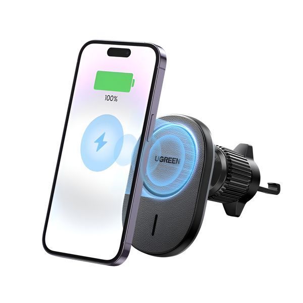 Автомобильное зарядное устройство UGREEN, беспроводное магнитное устройство для крепления к вентиляционному отверстию CD345, черный 25925 фото