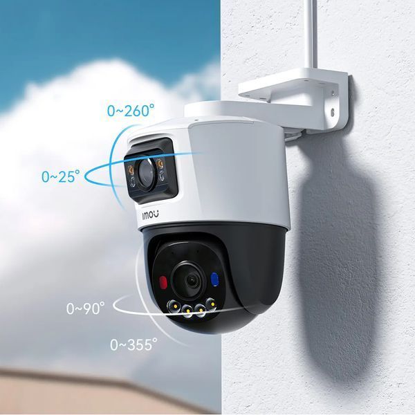 imou Outdoor Dual-Lens Smart Full-Color PoE Camera PS7FP 3K 5+5MP, White IPC-PS70FP-10M0 foto