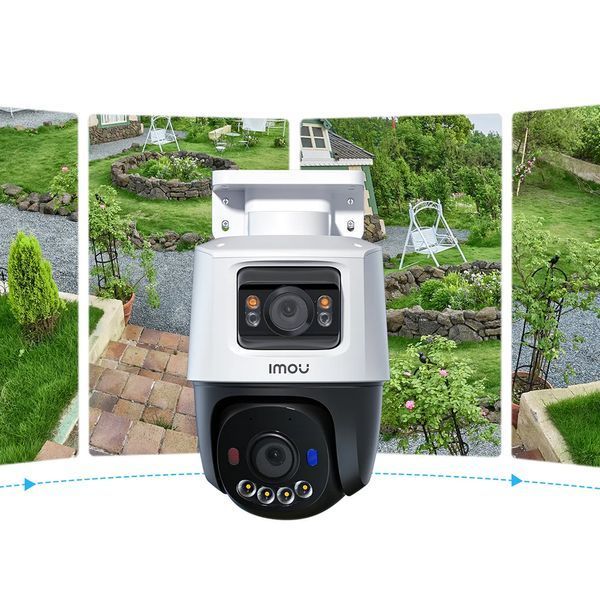 imou Outdoor Dual-Lens Smart Full-Color PoE Camera PS7FP 3K 5+5MP, White IPC-PS70FP-10M0 foto