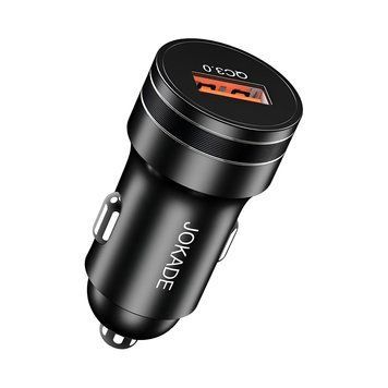 Автомобильное зарядное устройство Jokade 1*USB-A 18 Вт JH039, черный JH039CCBK фото