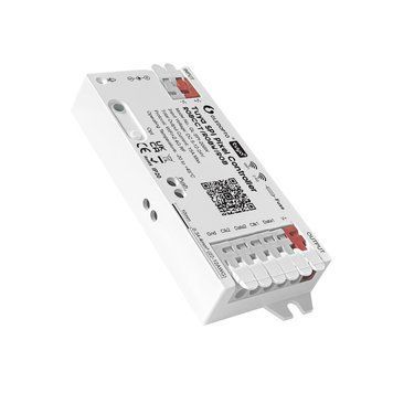 Gledopto Tuya Wi-Fi Pixel LED controller RGB/RGBW/RGBCCT (GL-SPI-206W), DC5~24V, 2*Channels, output signal SPI(TTL)&times;2 800Kbs, total max 15A output GL-SPI-206W foto