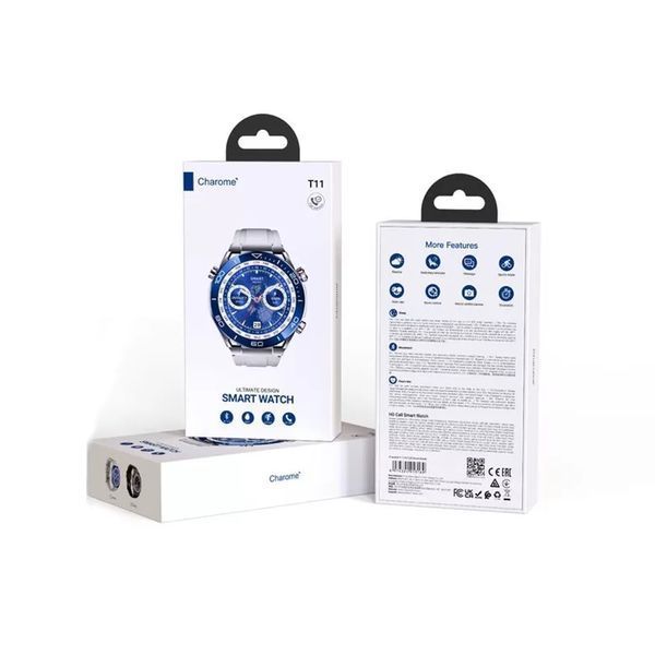 Charome Smart Watch HD Call T11 Amoled Display, серебристый CHSMWAT11SL фото