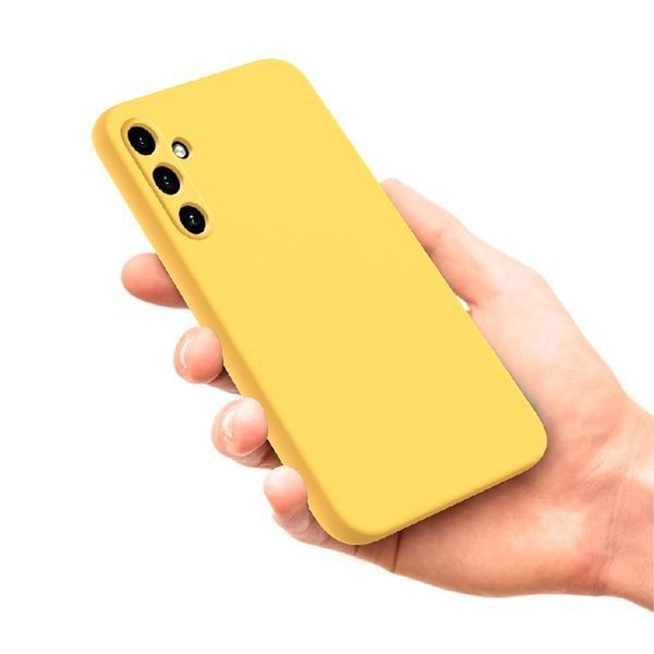 Чехол WOO Жидкий силикон Samsung A15 4G, Желтый WOOCLSSAMA15YL фото